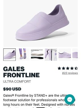 Gales Frontline Women's Slip-On Sneakers in Lavender